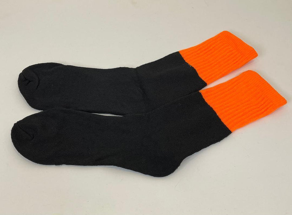 Heavy Duty Work Socks Hi Vis Warm Winter Thermal Crew Sock Men Orange Yellow