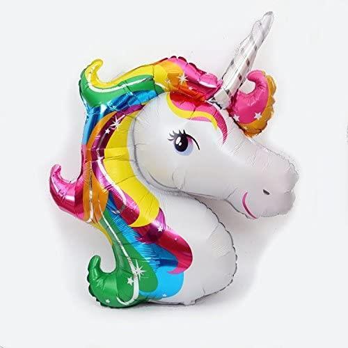 Unicorn Foil Balloon Birthday Decorations Big Rainbow Foil Balloons 112cm