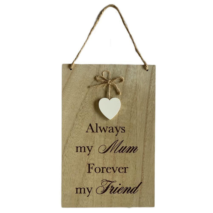 Mum Wooden Sign Wood Mum Hanging Signs Happy Mother's Day Gift Home Decor 23cm