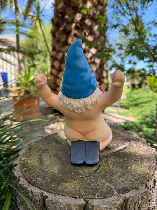 Garden Gnome Kneeling Naked Nude Gnomes Naughty Garden Ornament Kneel Down