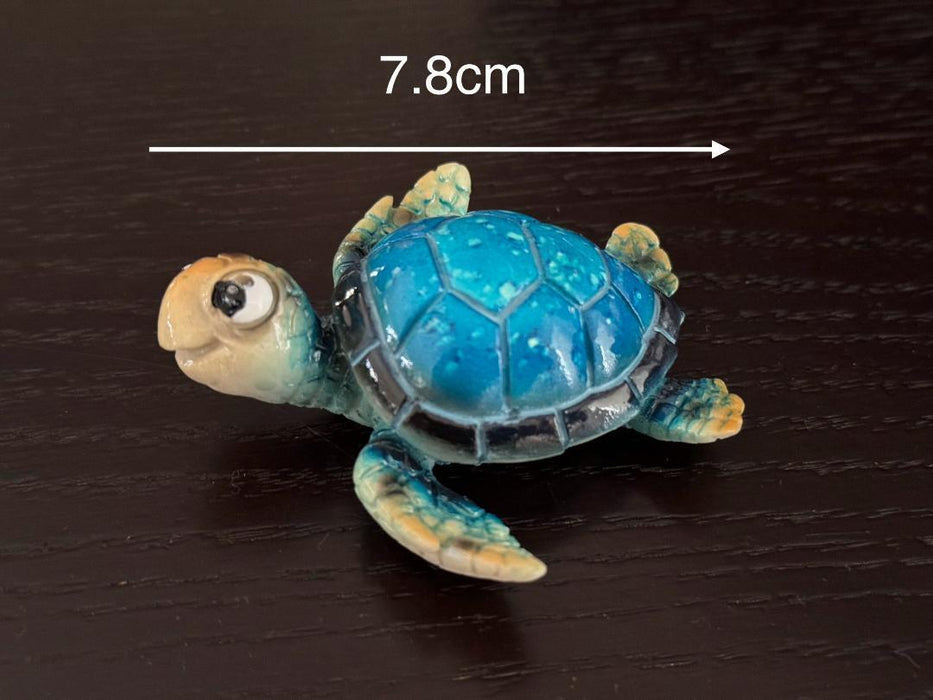 Sea Turtle Figurine Statue Turtles Fridge Magnet Garden Ornament 7.5cm set of 3