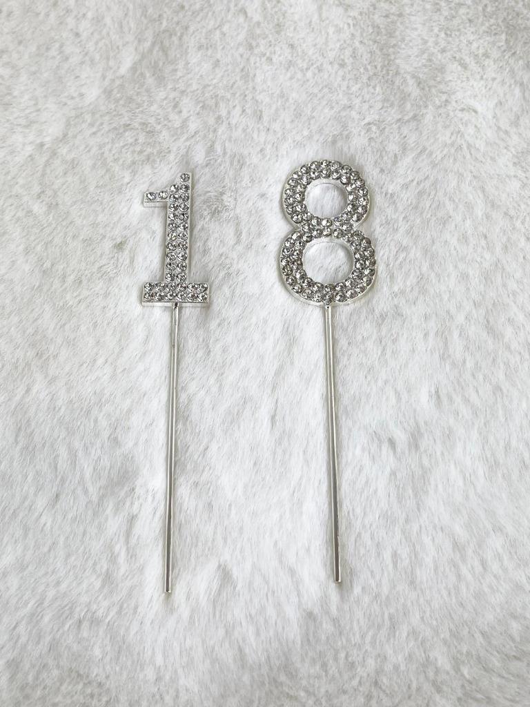 18th Birthday Cake Topper 18 Year Cake Topper Cake Decorations Diamonte