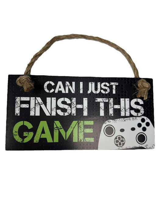 Wooden Boys Room Sign Finish This Game Door Wood Wall Hanging Home Sign Game