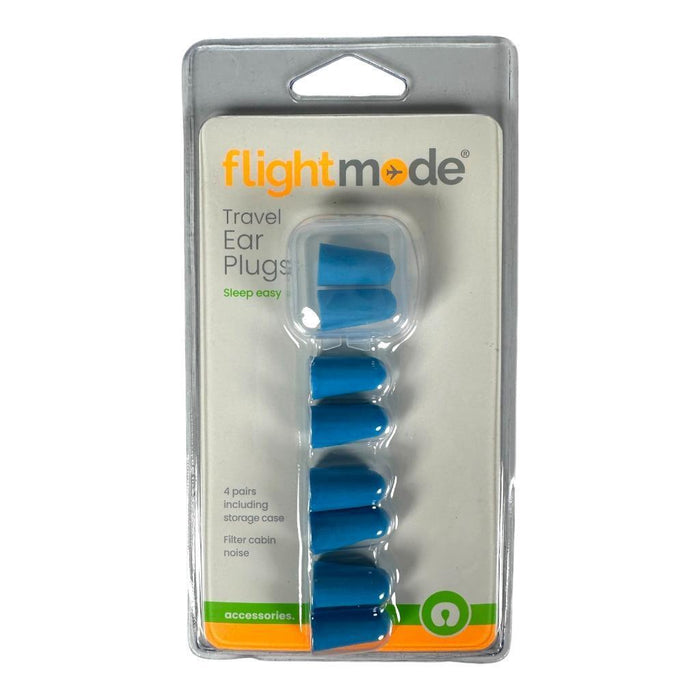 Flight Mode Memory Foam Ear Plugs 4pk Travel Holiday Plane Noise Cancelling Fly