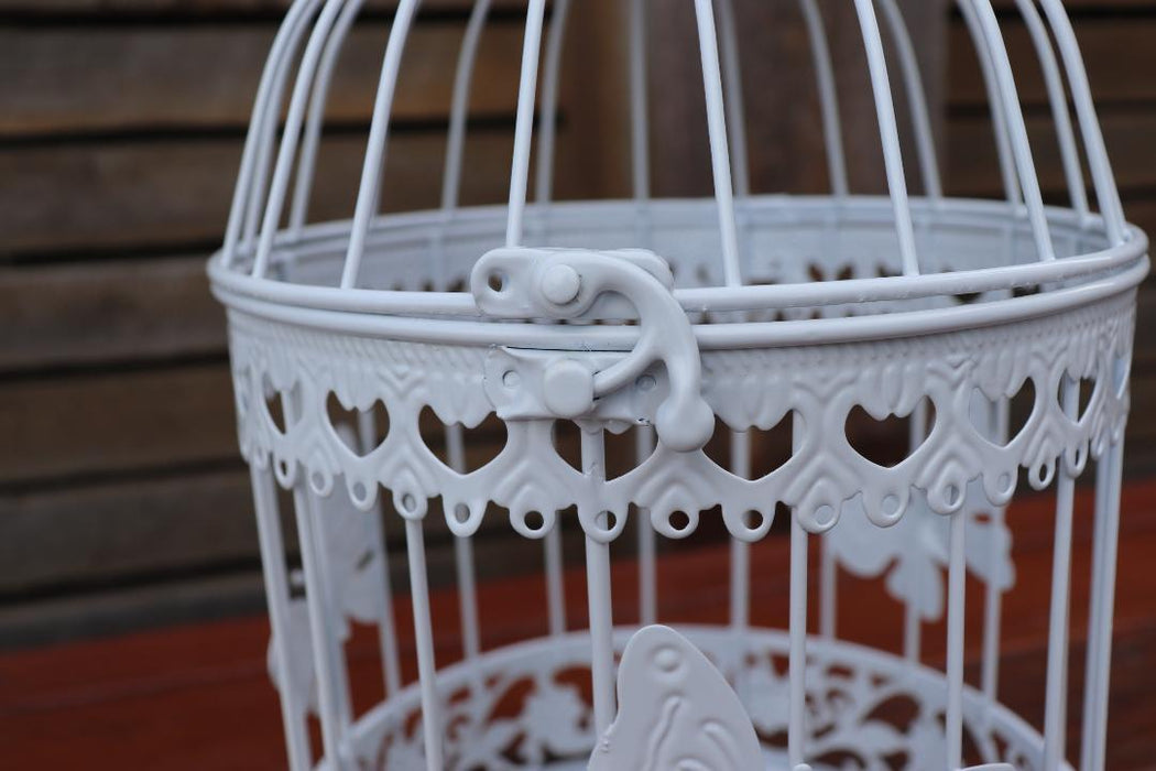 Bird Cage Wedding Metal White Birdcage Butterfly Garden Decor Ornaments