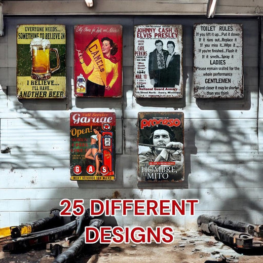 Metal Signs Vintage Retro Wall Decor Bar Pub Car Sign Garage Man Cave Shed Room