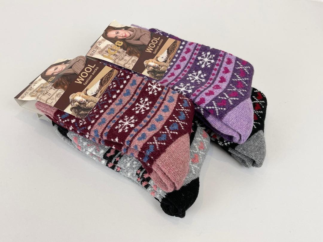 Warm Winter Socks Soft Thermal Sock Lamb Wool Heated Sox for Women s6-10