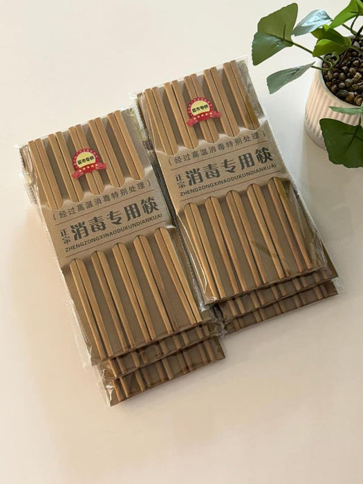 60pairs Bamboo Chopsticks Wooden Wood Asian Chinese Reusable Sushi Food Sticks