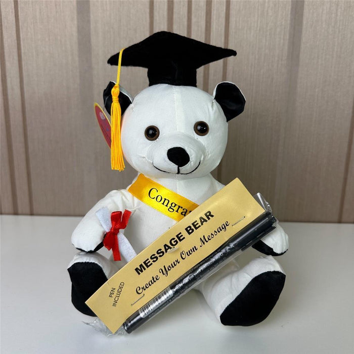 Congratulation Graduation Bear Message & Signature with Sash & Autograph Pen