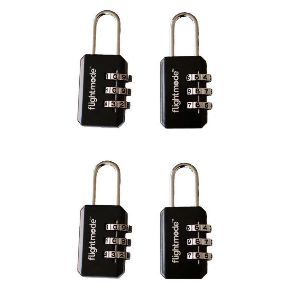 4x Combination Travel Pad Lock 3 digit for Suitcase Luggage Locks Padlock
