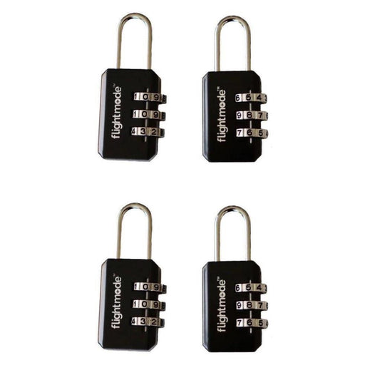 4x Combination Travel Pad Lock 3 digit for Suitcase Luggage Locks Padlock