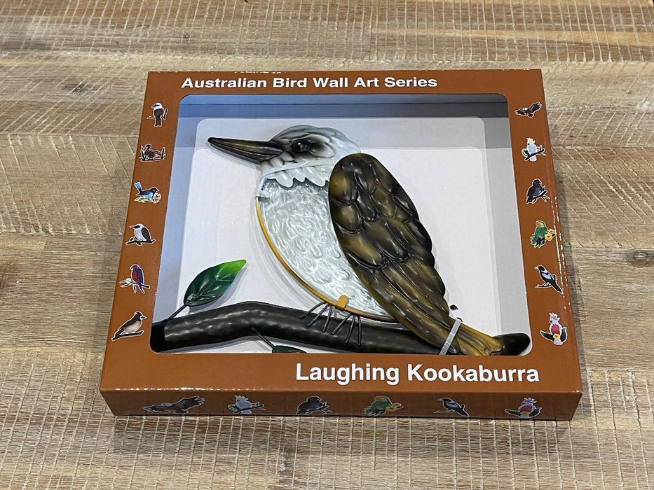 Kookaburra Metal Bird Wall Art 3D Birds Hanging Home Garden Decor Sculpture