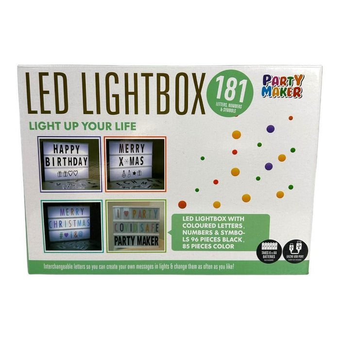 LED Light Box with Letters Home Decor Bedroom Gift Sign Advertising Party