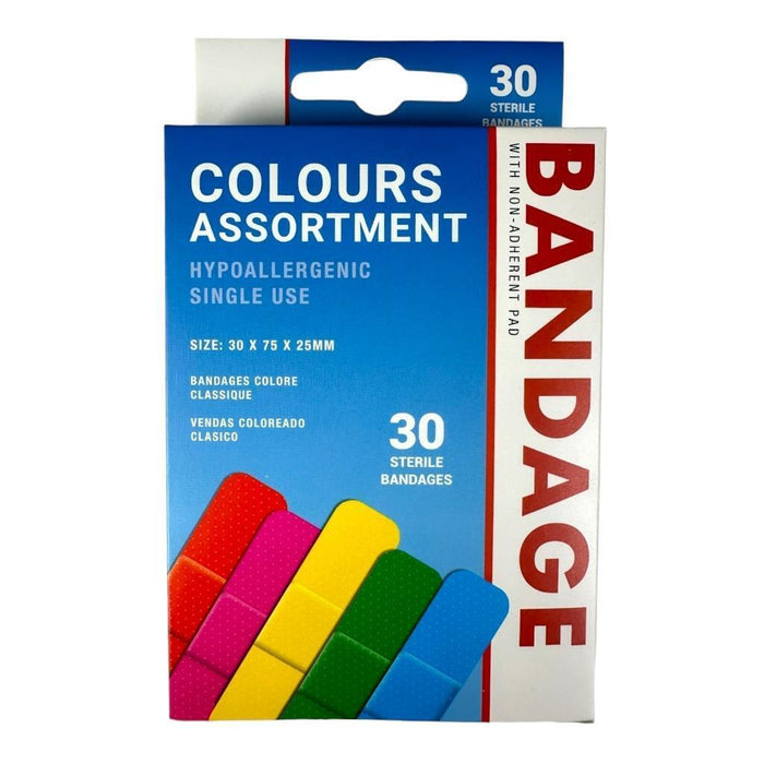 120 Mixed Band Aids for Wound & Cuts - Tough Fabric Waterproof Medical Health