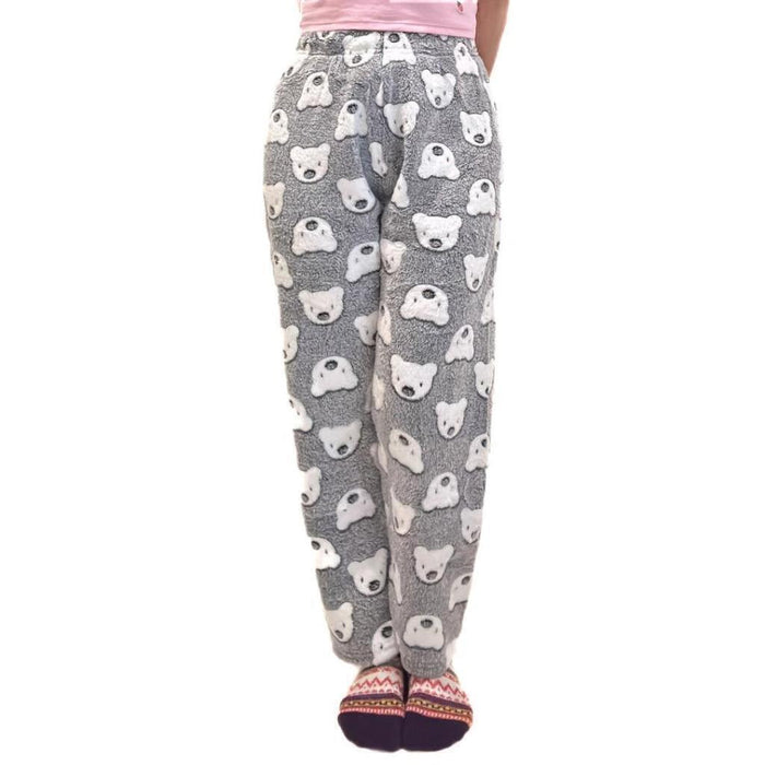 Women Pyjama Pants Pyjamas Soft Plush Fleece Warm Winter Sleepwear Pajamas PJ