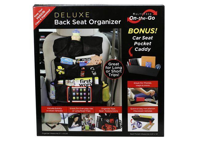 Back Seat Organizer Baby Car Organiser Car Storage bonus Car Seat Pocket Caddy