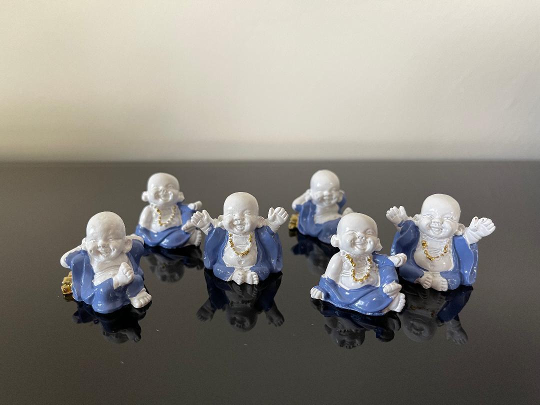 Miniature Laughing Buddha Statue Happy Lucky Mini Garden Fengshui Decor