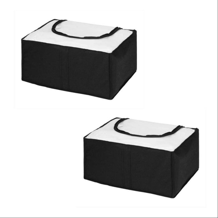 2x Clothes Storage Bags Wardrobe Storage Bins Quilt Blanket Foldable Organiser