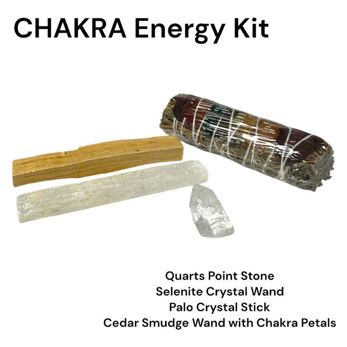 Sage & Stone Cleansing Kit: Love Energy, Chakra Healing, & Smudging Essentials!