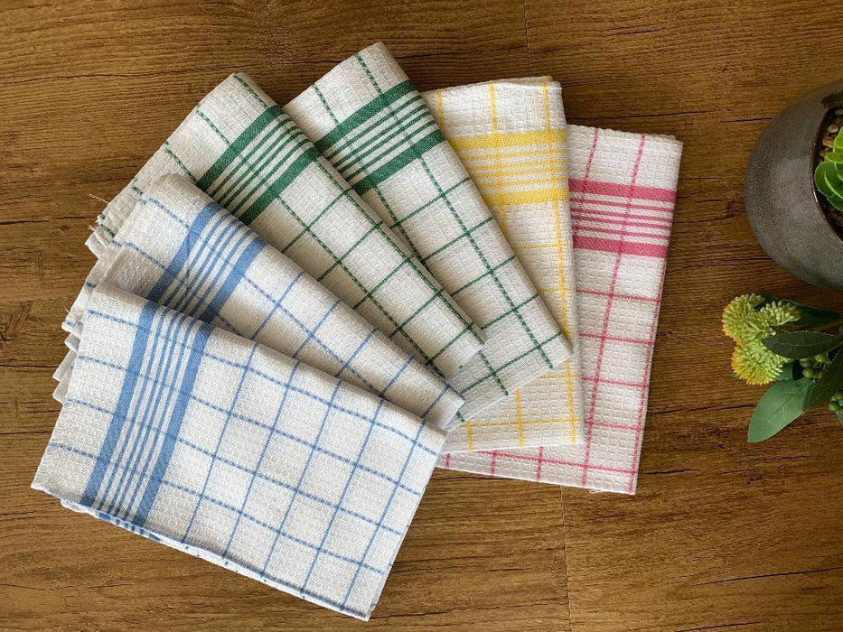 12x Jumbo Size Kitchen Tea Towels Cotton Dish Cloths Bar Towels Cleaning 68x51cm