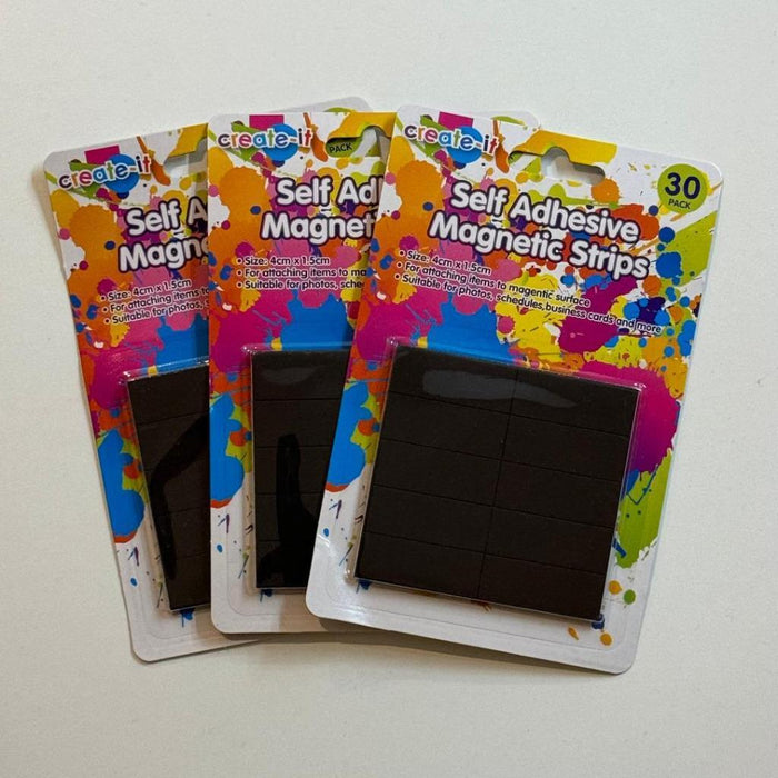 Self Adhesive Magnetic Strips for Crafts Magnet Strip Rectangle Stickers 4x1.5cm