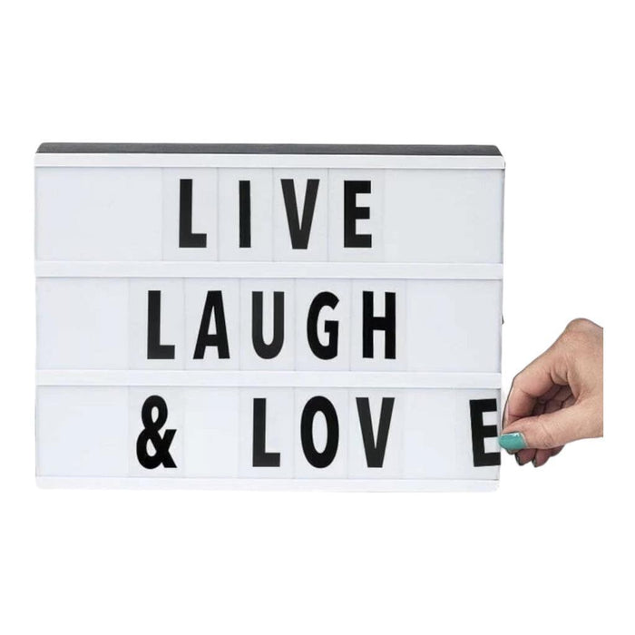 LED Light Box with Letters Home Decor Bedroom Gift Sign Advertising Party