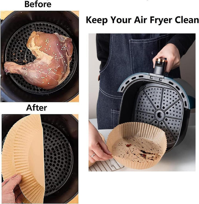 Air Fryer Liners Round Disposable Cooking Baking Paper Non-Stick Parchment Bulk