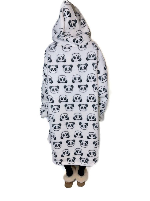 Hooded Blanket Soft Cozy Warm Fleece Wearable Oversize Blanket Hoodie