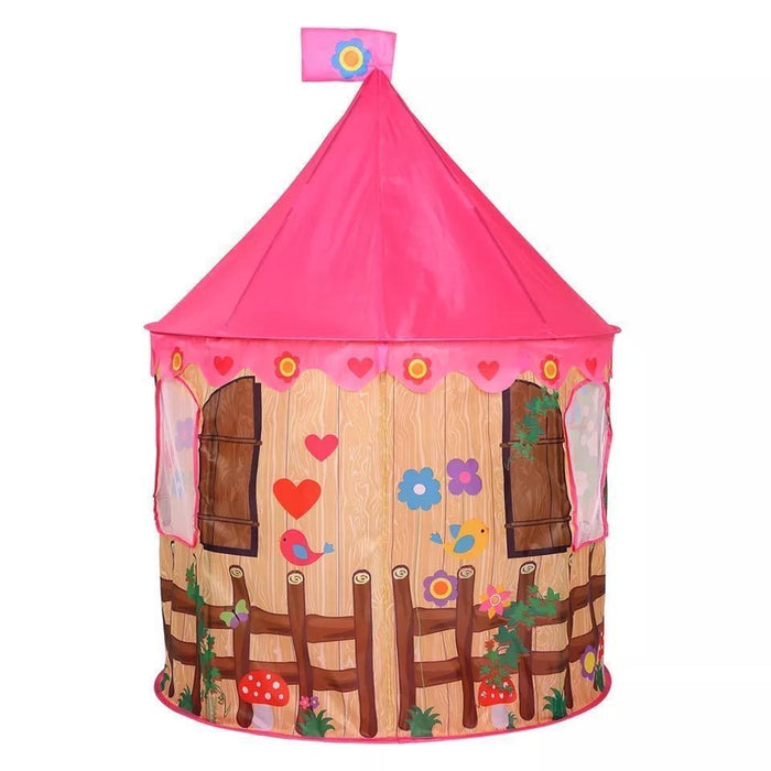 Kids Playhouse Play tent Blue Pink Pop Up Castle Princess Girl Boy Indoor