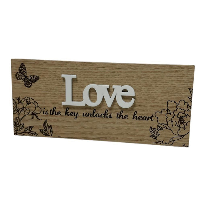 Family Table Sign Plaque Wood Home Signs Table Centerpiece Farmhouse Decor 16cm