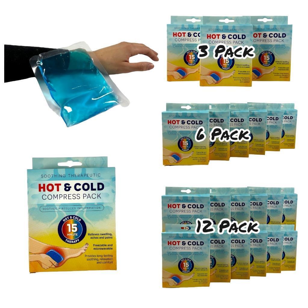 REUSABLE COMPRESS HOT AND COLD PACK PAIN RELIEF FIRST AID THERAPY MIGR ...