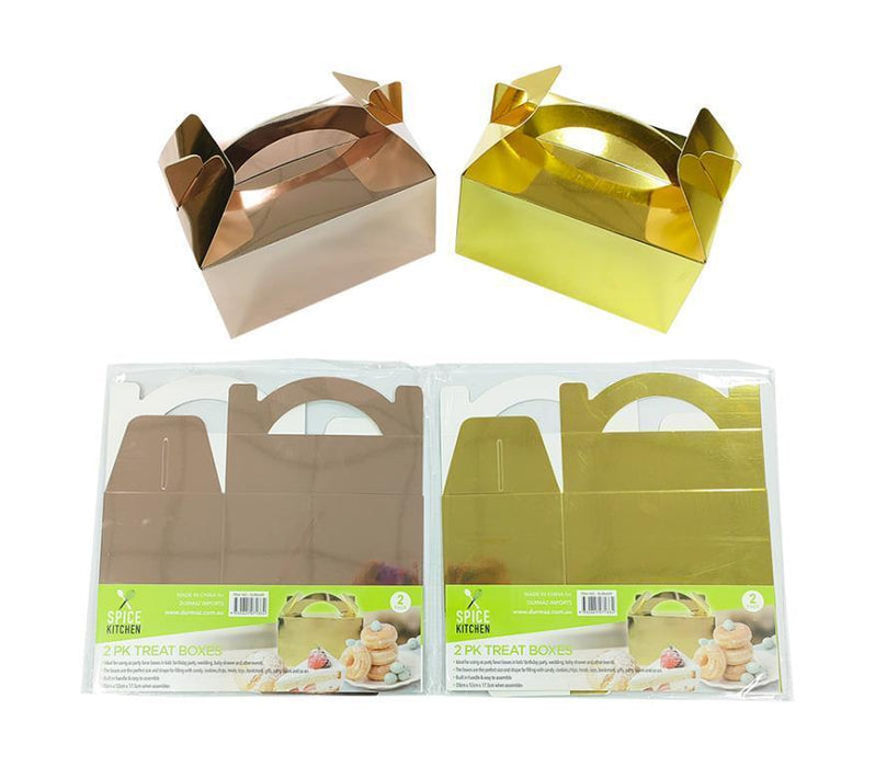 Treat Box Party Favor Desert Boxes Lolly Candy Paper Gift Boxes Bulk Gold 20cm