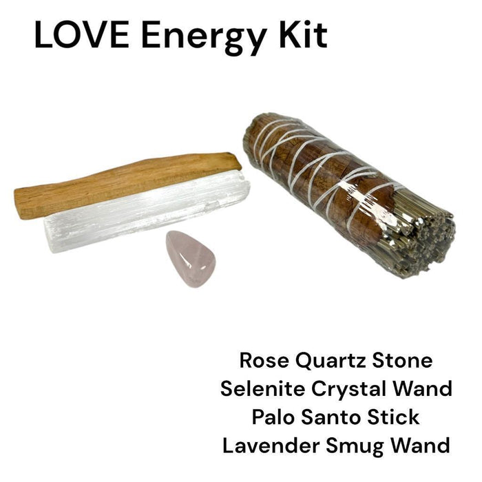 Sage & Stone Cleansing Kit: Love Energy, Chakra Healing, & Smudging Essentials!