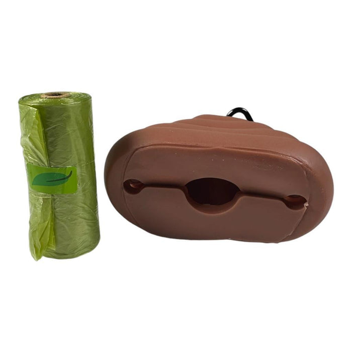 Fun & Functional Turd-Shaped Dog Poo Dispenser with Biodegradable Bags Holder