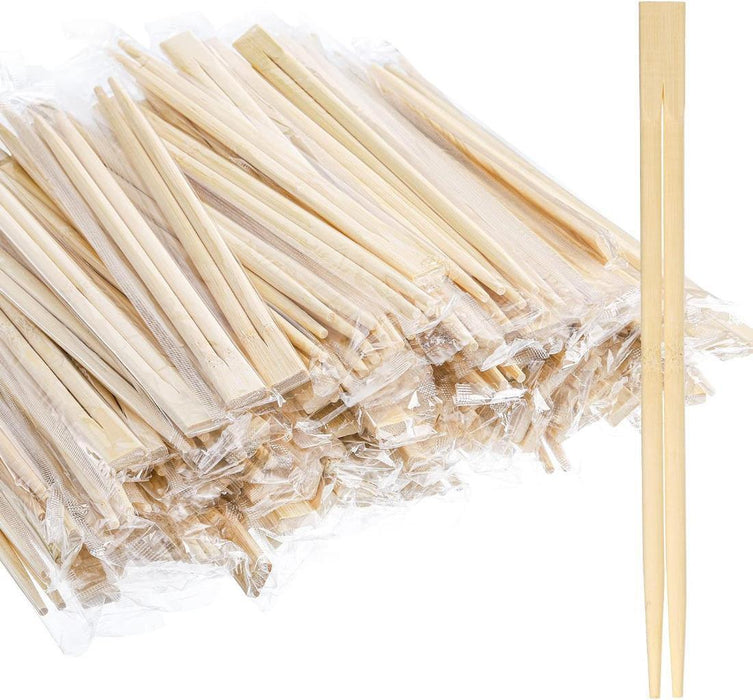 150x Disposable Bamboo Chopsticks Wood Individually Wrapped for Party Sushi