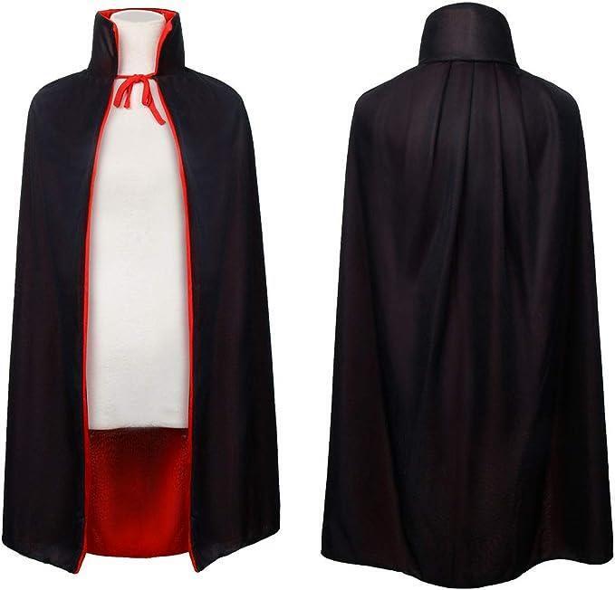 Halloween Vampire Cape Kid Costume Dracula Cloak Black Red Pirate Children