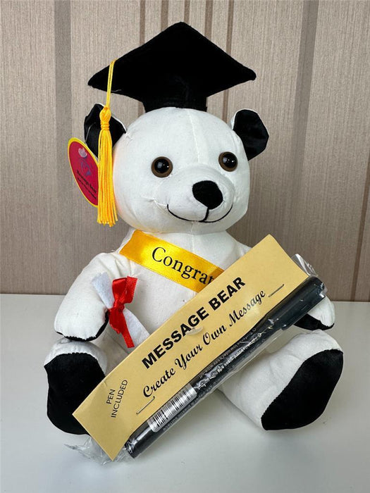 Congratulation Graduation Bear Message & Signature with Sash & Autograph Pen