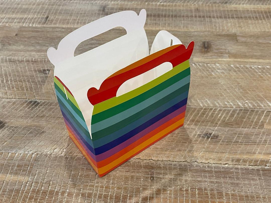 Rainbow Treat Box Party Favor Desert Boxes Lolly Candy Paper Gift Boxes Bulk