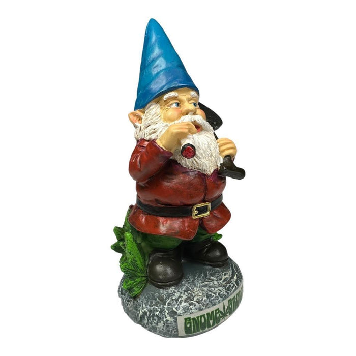 Garden Gnome With Shovel Funny Bud Gnome Smoking Garden Ornament 13cm