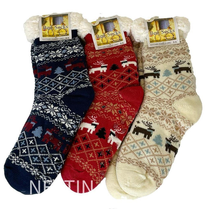 Warm Winter Socks with Fur Women Bed Slipper Sock Soft Thick Fluffy 2 or 3pairs