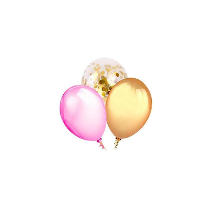 Pink Gold Balloon Confetti Balloons Party Decorations 30cm Wedding Birthday