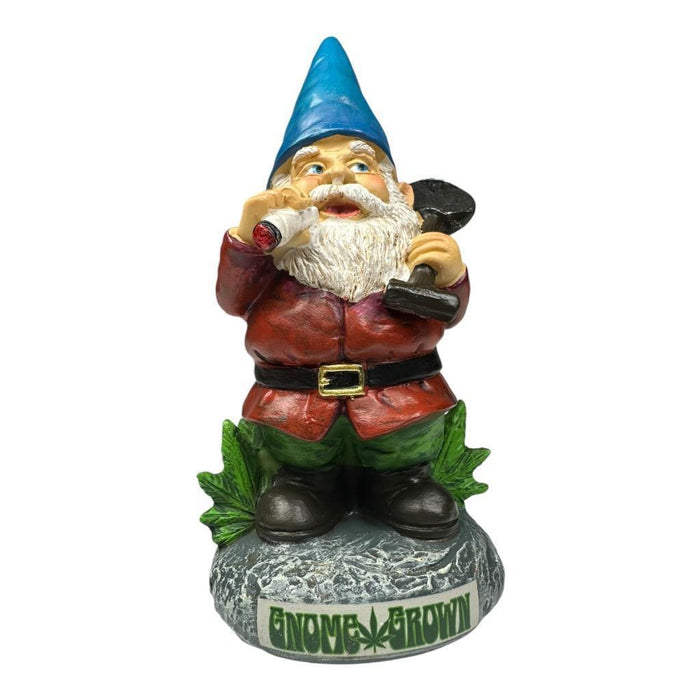 Garden Gnome With Shovel Funny Bud Gnome Smoking Garden Ornament 13cm