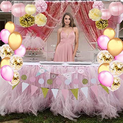 Pink Gold Balloon Confetti Balloons Party Decorations 30cm Wedding Birthday
