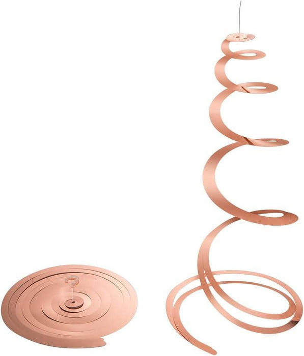 Rose Gold Hanging Swirls Spiral Swirl Party Decorations Foil Ceiling Whirls