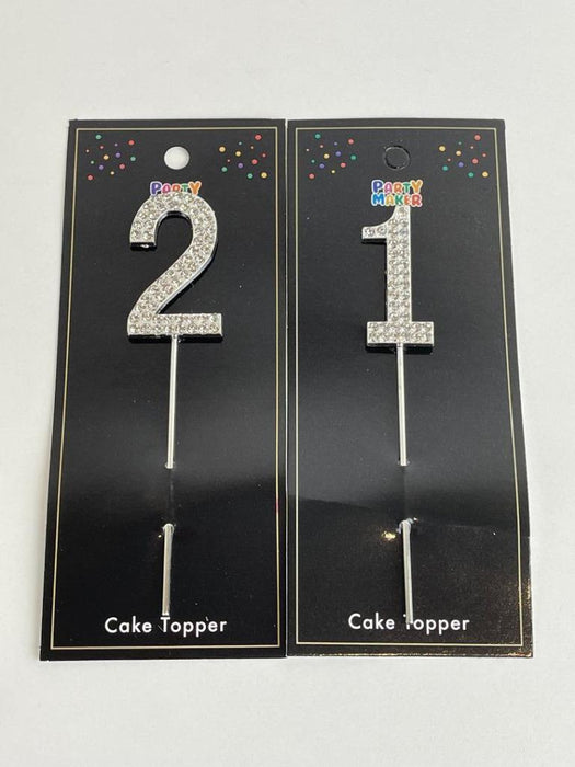 21st Birthday Cake Topper 21 Year Cake Topper Cake Decorations Diamonte