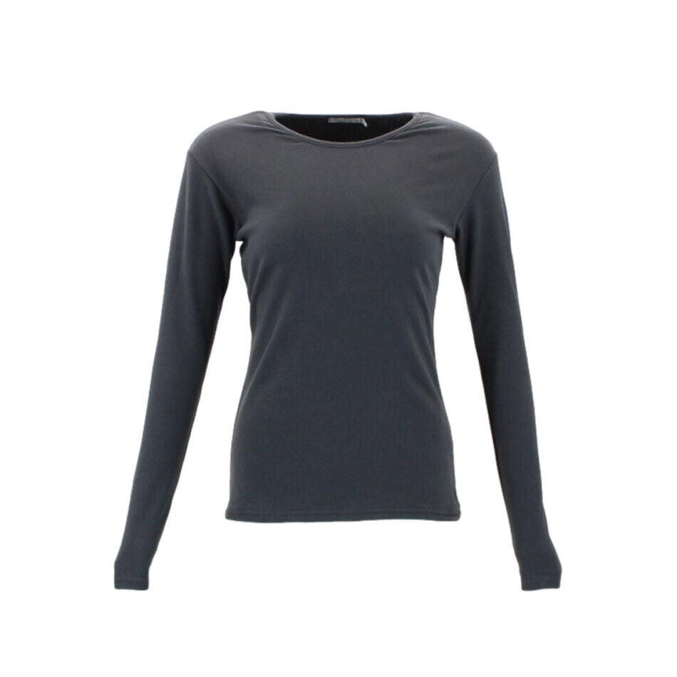 Women's Long Sleeve Top Thick Thermal Fleece Soft Stretch Plain Color T-Shirt