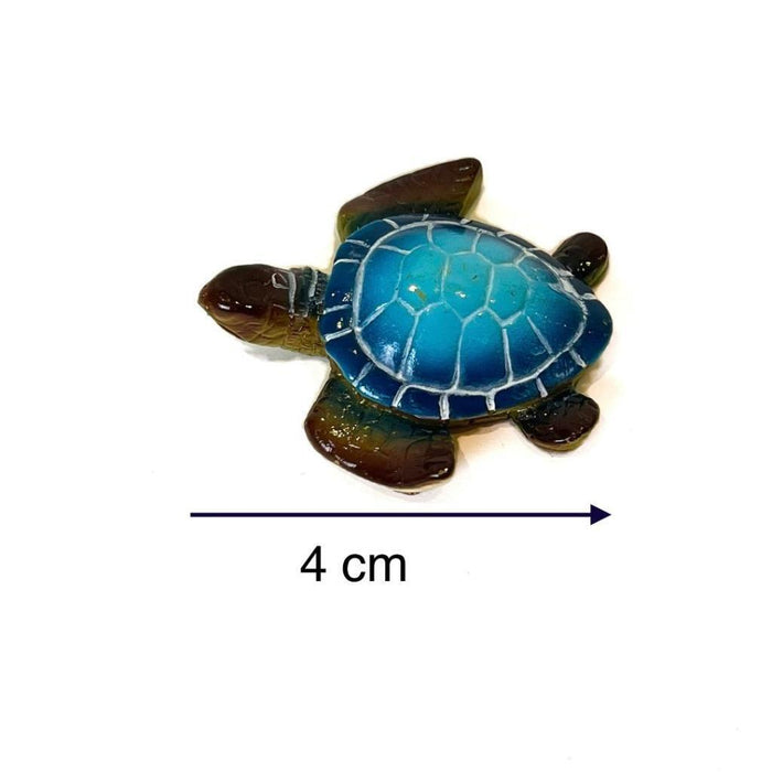 Miniature Sea Turtle Figurine Statue set of 6 Mini Turtles Indoor Outdoor Garden