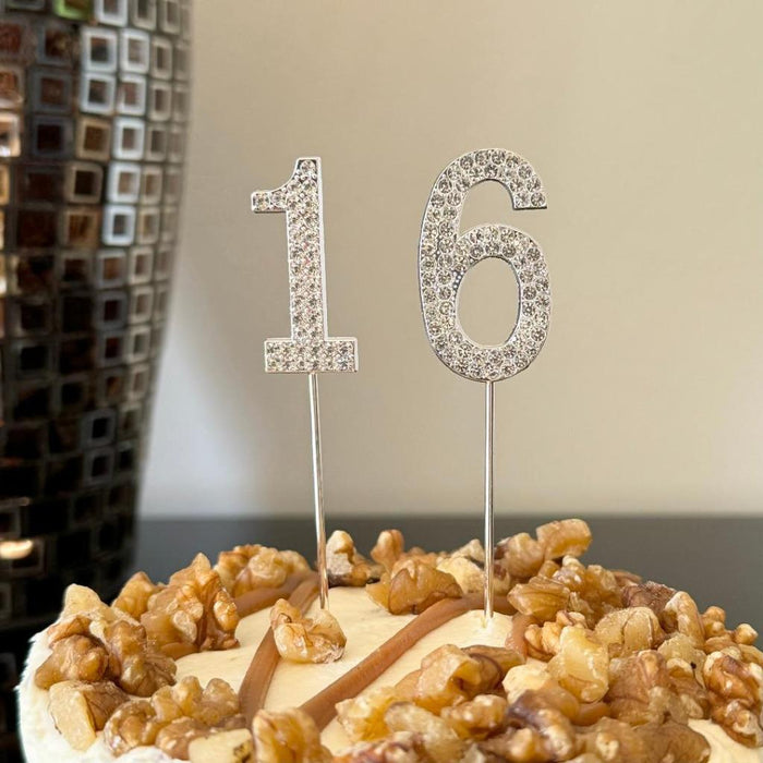 16th Birthday Cake Topper 16 Year Cake Topper Cake Decorations Diamonte