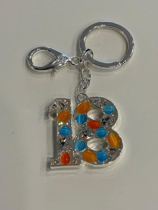 18th Birthday Keychain 18 Birthday Keyring Happy Birthday Key Ring Women Gifts