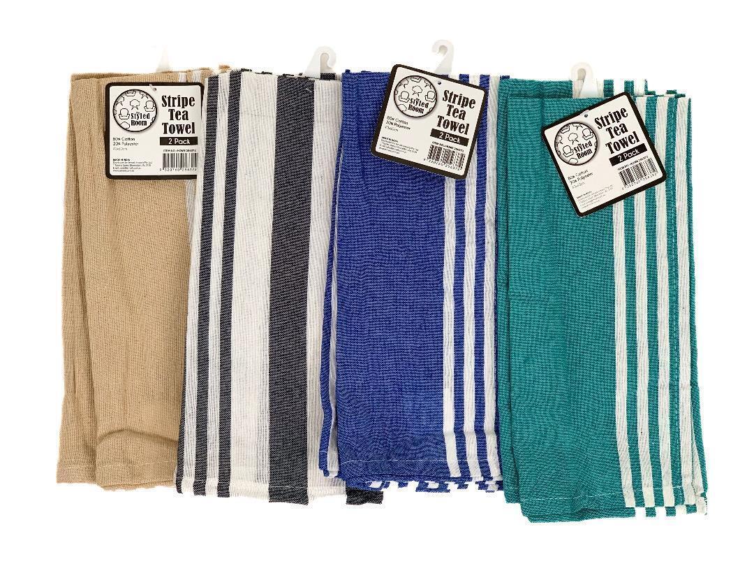 6x Large Kitchen Tea Towels Cotton Dish Cloths Bar Towels Cleaning 40x60cm